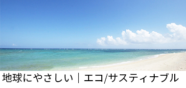 地球にやさしい｜エコ/サスティナブル